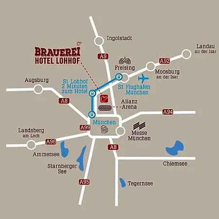 Brauerei Lohhof Im Muenchner Norden, Direkt An Der S1, Naehe Vom Flughafen, Zentrum, A92, Allianz Arena, Ruderregatta Und Schiessanlage G- Hochbrueck Entfernt, Internationale Kueche Hotel Unterschleissheim